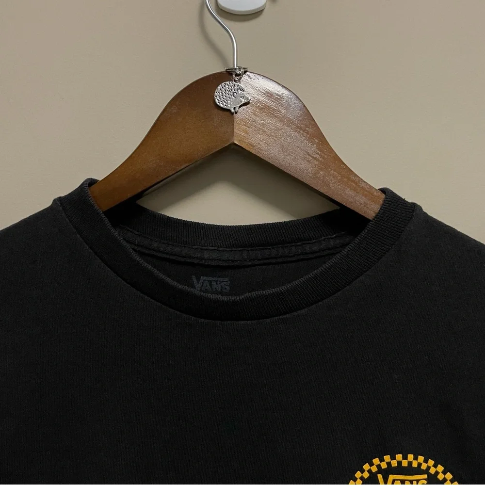 Vans Off The Wall Black & Yellow T-Shirt Men’s Small - Picture 3 of 9